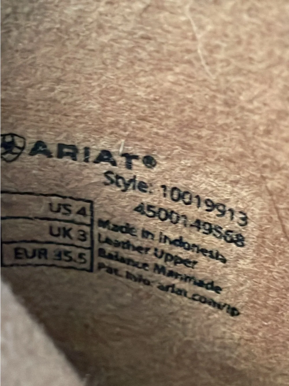 Ariat Brown Suede Cowboy Boots with Camouflage Shaft